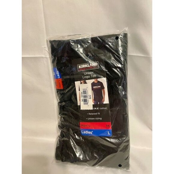 KIRKLAND Unisex Logo Tee Men's M Women's L NEW SEALED BLACK - Picture 1 of 2